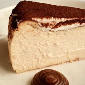 Чизкейк из ряженки с кофейной карамелью