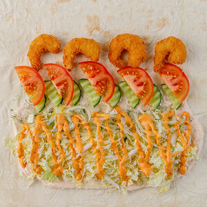 Шаурма с креветками