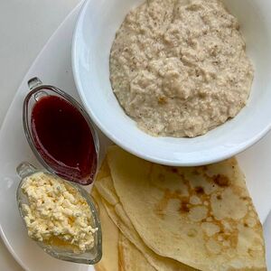 Аля рус (Овсяная каша + блины классические 2 шт.)