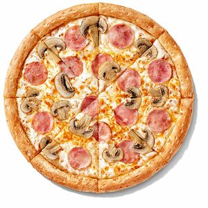 Ветчина и грибы Средняя Традиционное