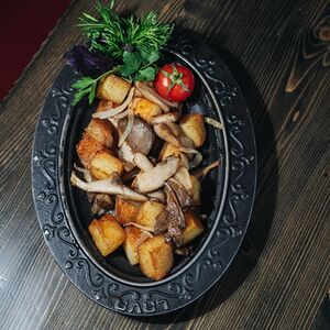 Տապակած կարտոֆիլ սնկով 