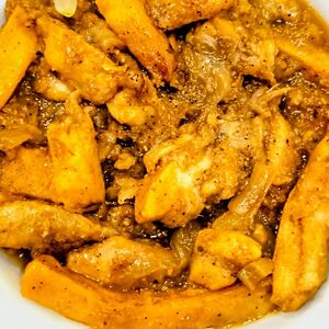 Куриные полоски с черным перцем