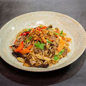 Лапша с говядиной