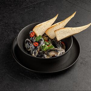 Мидии в соусе