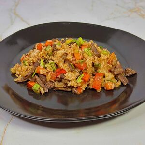 Рис с мраморной говядиной