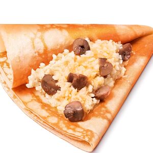 Блин с картофелем и грибами