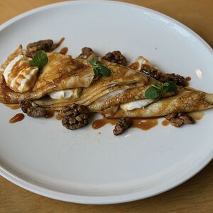 Блины с солёной карамелью
