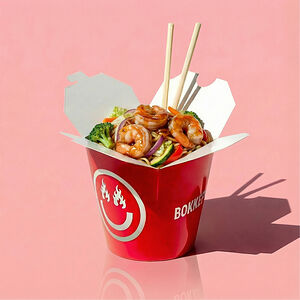 Вок креветки устричный