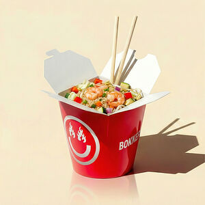 Рис жасмин жареный креветки