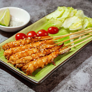 Креветки на гриле