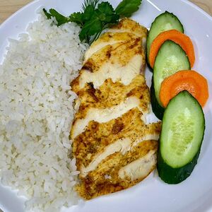 Куриное филе запеченное (с рисом)