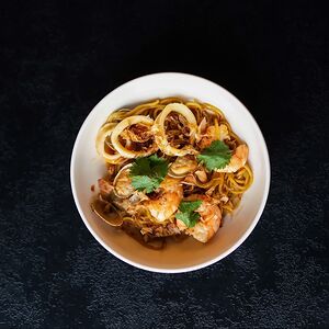 Лапша с морепродуктами
