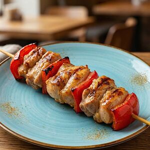 Шашлык куриный с болгарским перцем