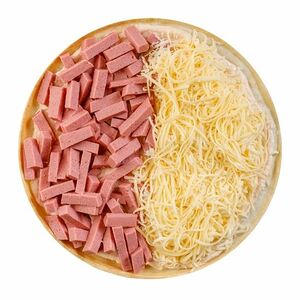 Пицца с колбасой