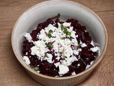 Свекла с сыром фета