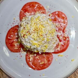 Холодный салат с курицей