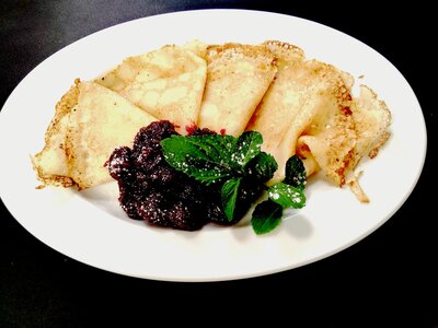 Блинчики с джемом 