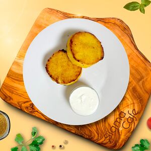 Котлеты картофельные с грибным соусом