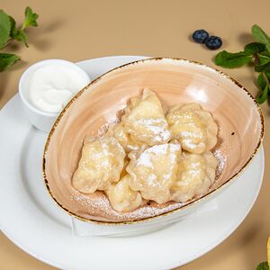 Домашние вареники с творогом 