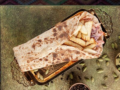 Шаурма с домашним сыром острая