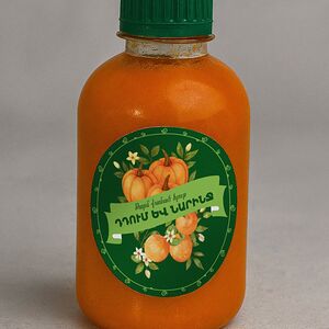 Թարմ քամած դդմի և նարնջի հյութ