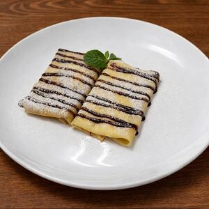 Блины с заварным кремом и шоколадом