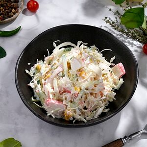 Салат крабовый с рисом