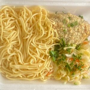 Котлета с макаронами