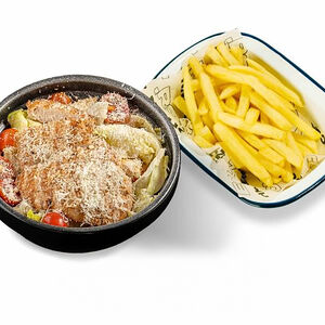 Цезарь и хрустящий картофель