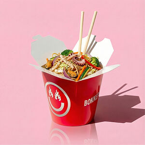 Вок морепродукты сливочный