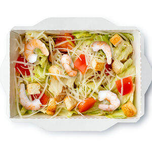 Салат Цезарь с креветкой