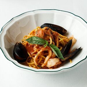 Спагетти с морепродуктами