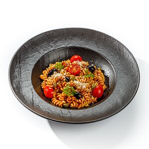 Джирандоле Аррабиата с оливками, томатами и каперсами