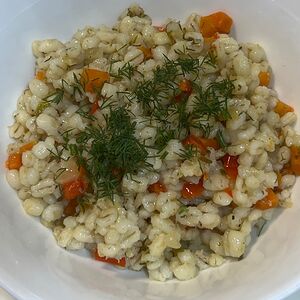 Перловка с овощами