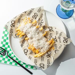 Пицца-фри с трюфельным соусом