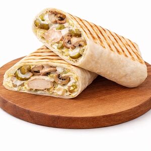 Грибная шаурма в лаваше