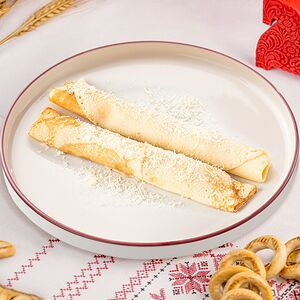 Блинчики с сыром и ветчиной