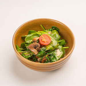 Шпинат со сливками