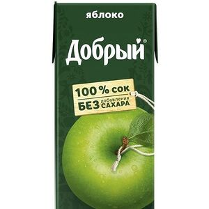 Сок Добрый яблочный с трубочкой