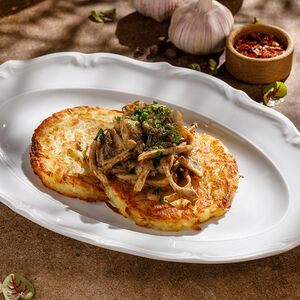 Драники с грибами