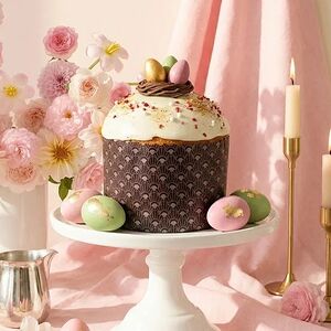 Кулич сдобный с шоколадно-ореховой начинкой 