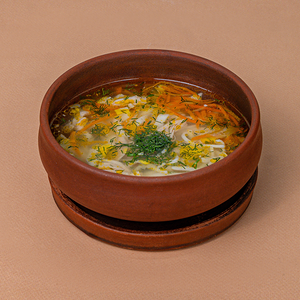 Куриный суп с домашней лапшой