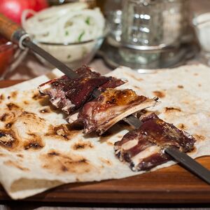 Шашлык из свиных ребрышек