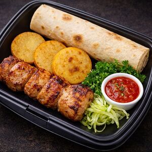 Комбо-обед из шашлыка