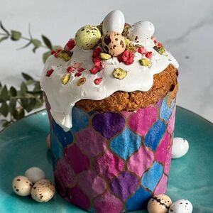 Кулич Пасхальный пряный с яичками (большой)