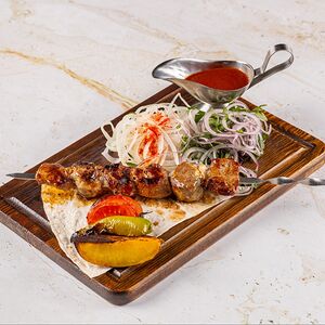 Шашлык печень в чарве