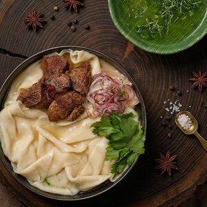 Кумыкский хинкал с вареной говядиной