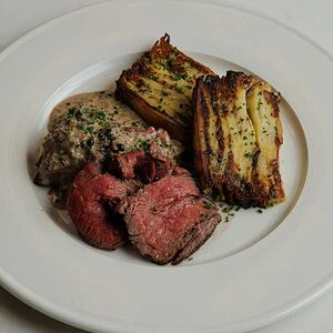 Перечный филе миньон, тартифлет