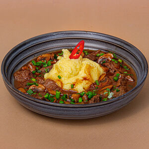 Говядина в перечном соусе