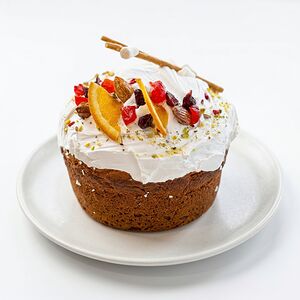 Кулич творожный бездрожжевой 530гр